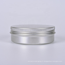 100 ml de pots d&#39;étain en aluminium rond